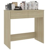 VidaXL Bureau 80x40x75 cm bewerkt hout sonoma eikenkleurig