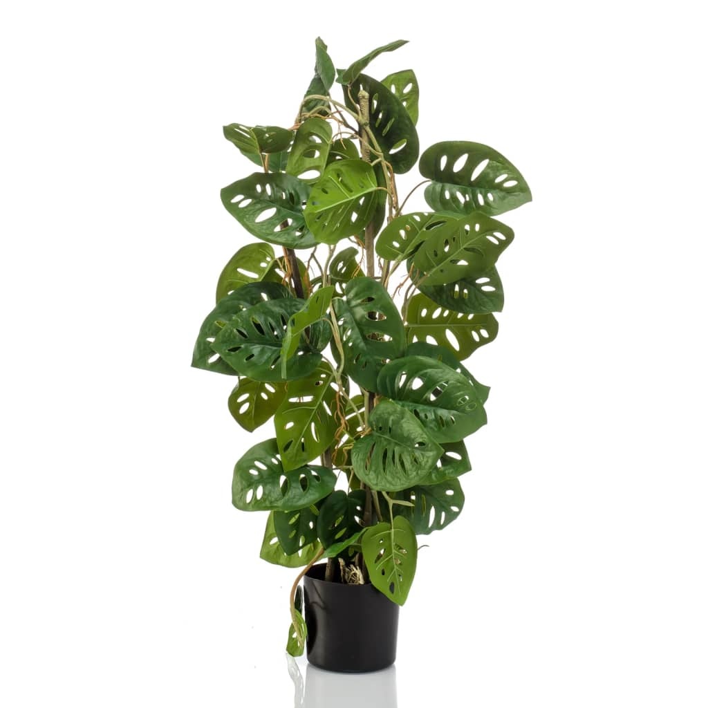 vidaXL Kunstplant in pot Monkey monstera 75 cm