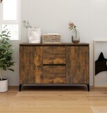 VidaXL Dressoir 104x35x70 cm bewerkt hout gerookt eikenkleurig