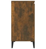 VidaXL Dressoir 104x35x70 cm bewerkt hout gerookt eikenkleurig