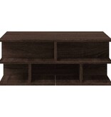 VidaXL Salontafel 70x70x29 cm bewerkt hout bruin eikenkleur