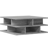 VidaXL Salontafel 70x70x29 cm bewerkt hout grijs sonoma