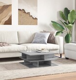 VidaXL Salontafel 70x70x29 cm bewerkt hout grijs sonoma