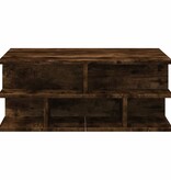 VidaXL Salontafel 70x70x29 cm bewerkt hout gerookt eikenkleurig