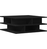 VidaXL Salontafel 70x70x29 cm bewerkt hout zwart