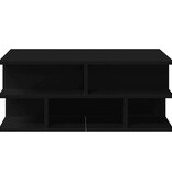 VidaXL Salontafel 70x70x29 cm bewerkt hout zwart