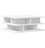VidaXL Salontafel 70x70x29 cm bewerkt hout wit