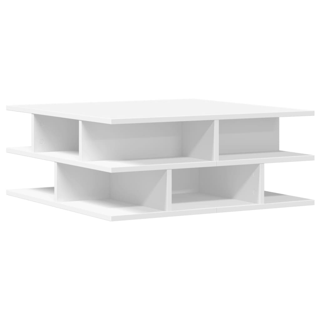 VidaXL Salontafel 70x70x29 cm bewerkt hout wit