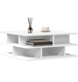 VidaXL Salontafel 70x70x29 cm bewerkt hout wit