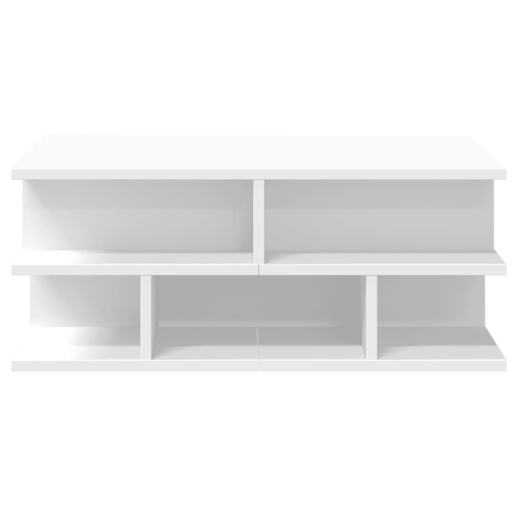 VidaXL Salontafel 70x70x29 cm bewerkt hout wit