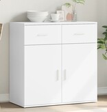 VidaXL Dressoir 79x38x80 cm bewerkt hout wit
