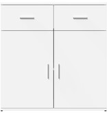 VidaXL Dressoir 79x38x80 cm bewerkt hout wit