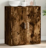 VidaXL Dressoir 79x38x80 cm bewerkt hout gerookt eikenkleurig