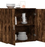 VidaXL Dressoir 79x38x80 cm bewerkt hout gerookt eikenkleurig