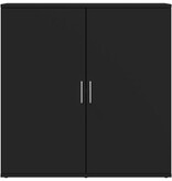 VidaXL Dressoir 79x38x80 cm bewerkt hout zwart