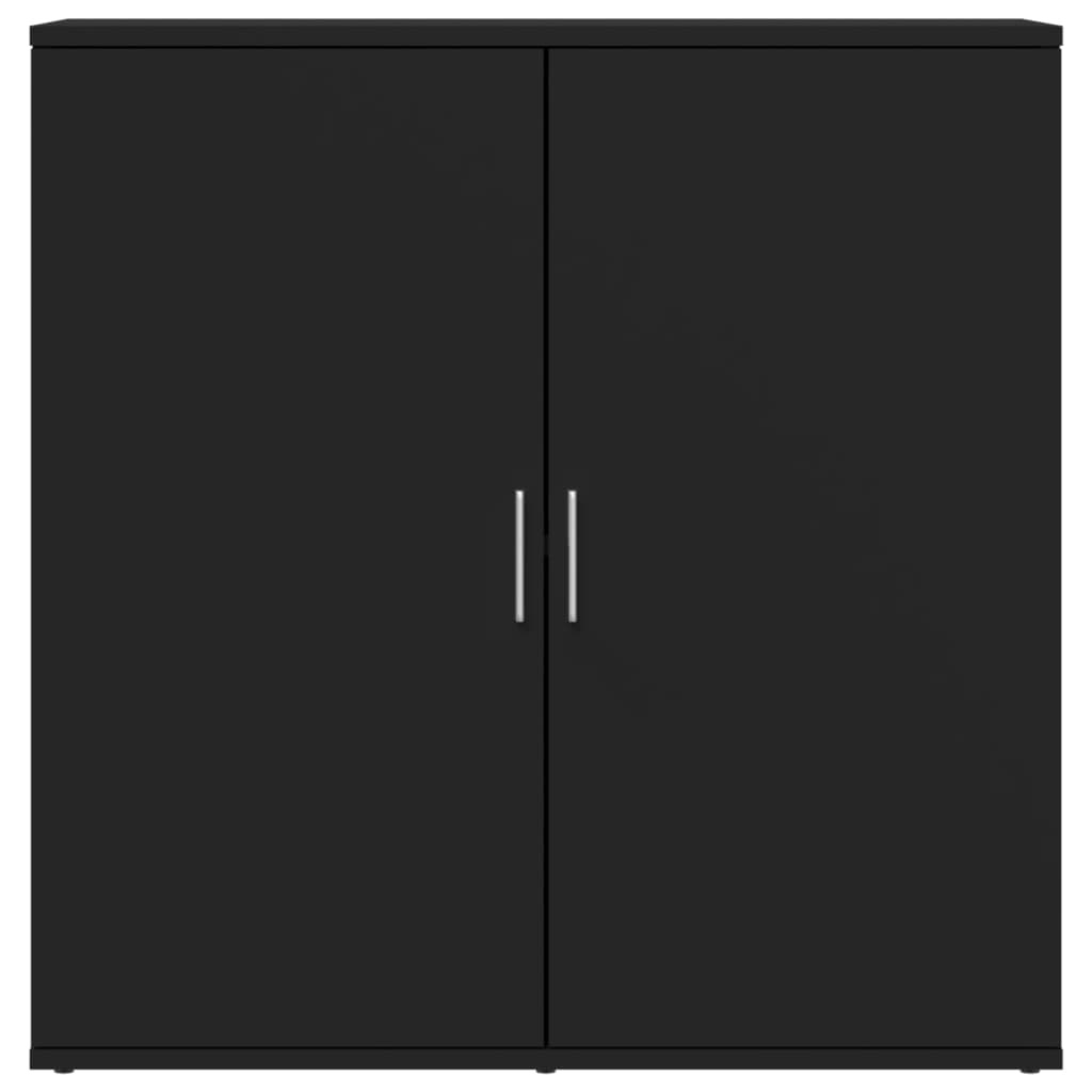 VidaXL Dressoir 79x38x80 cm bewerkt hout zwart