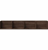 VidaXL Wandkasten 2 st 99x18x16,5 cm bewerkt hout bruin eikenkleur