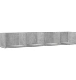 VidaXL Wandkast 99x18x16,5 cm bewerkt hout betongrijs
