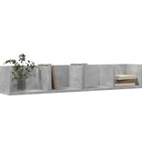 VidaXL Wandkast 99x18x16,5 cm bewerkt hout betongrijs