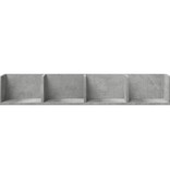 VidaXL Wandkast 99x18x16,5 cm bewerkt hout betongrijs