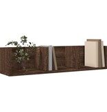 VidaXL Wandkasten 2 st 75x18x16,5 cm bewerkt hout bruin eikenkleur
