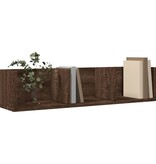 VidaXL Wandkast 75x18x16,5 cm bewerkt hout bruin eikenkleur