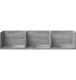 VidaXL Wandkasten 2 st 75x18x16,5 cm bewerkt hout grijs sonoma eiken
