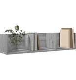 VidaXL Wandkast 75x18x16,5 cm bewerkt hout grijs sonoma eikenkleurig