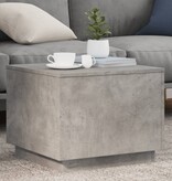 VidaXL Salontafel met LED-verlichting 50x50x40 cm betongrijs