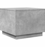 VidaXL Salontafel met LED-verlichting 50x50x40 cm betongrijs
