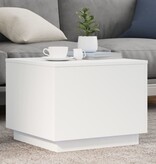 VidaXL Salontafel met LED-verlichting 50x50x40 cm wit