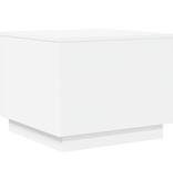 VidaXL Salontafel met LED-verlichting 50x50x40 cm wit