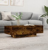 VidaXL Salontafel 100x49,5x31 cm bewerkt hout gerookt eikenkleurig
