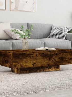 VidaXL Salontafel 100x49,5x31 cm bewerkt hout gerookt eikenkleurig
