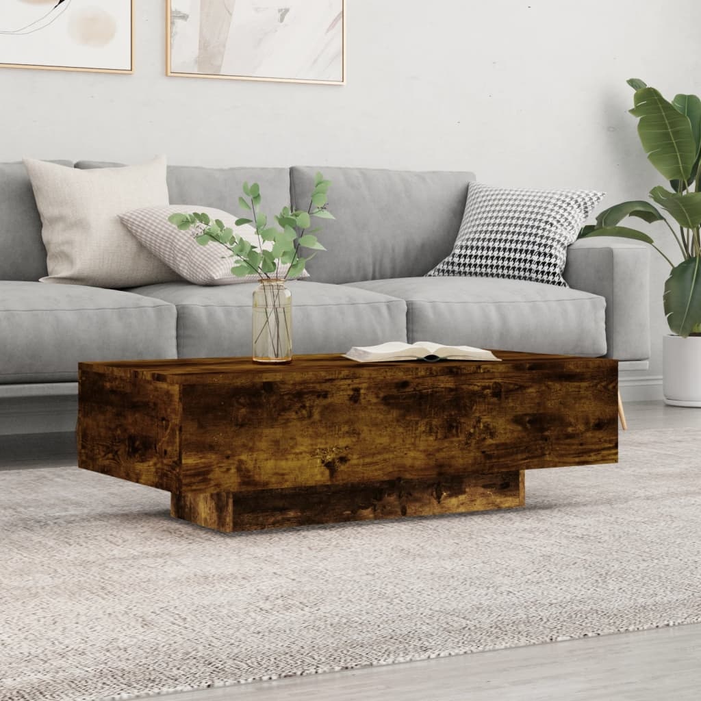 VidaXL Salontafel 100x49,5x31 cm bewerkt hout gerookt eikenkleurig
