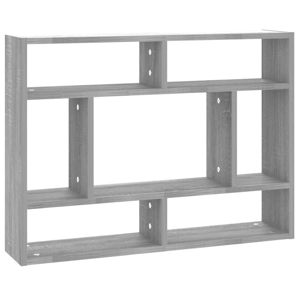 VidaXL Wandschap 75x16x55 cm bewerkt hout grijs sonoma eikenkleurig