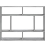 VidaXL Wandschap 75x16x55 cm bewerkt hout grijs sonoma eikenkleurig