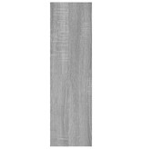 VidaXL Wandschap 75x16x55 cm bewerkt hout grijs sonoma eikenkleurig