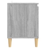 VidaXL Tv-meubel met houten poten 103,5x35x50 cm grijs sonoma eiken