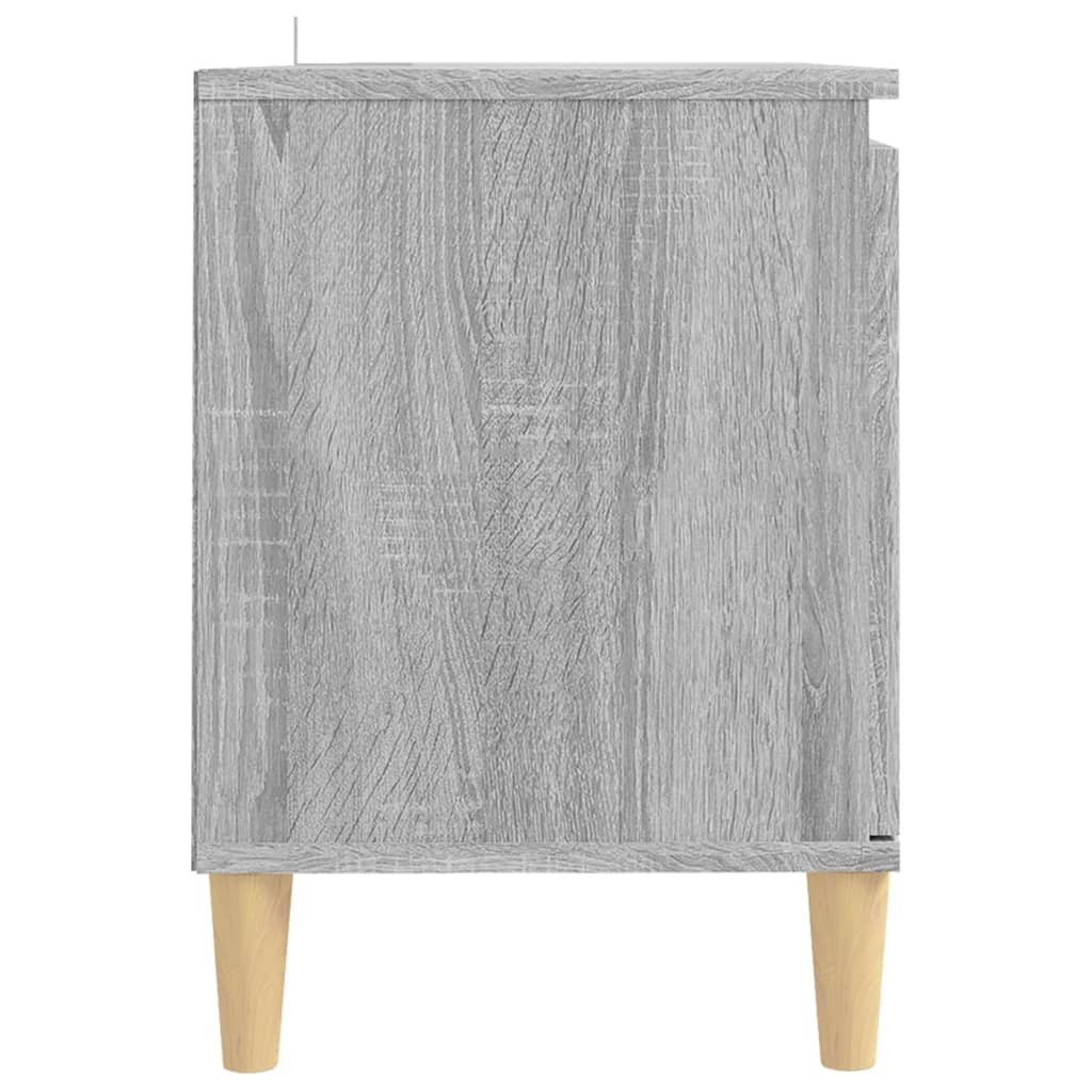 VidaXL Tv-meubel met houten poten 103,5x35x50 cm grijs sonoma eiken