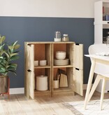 VidaXL Dressoirs 2 st 30x30x70 cm bewerkt hout sonoma eikenkleurig