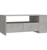 VidaXL Salontafel 102x55x42 cm bewerkt hout betongrijs