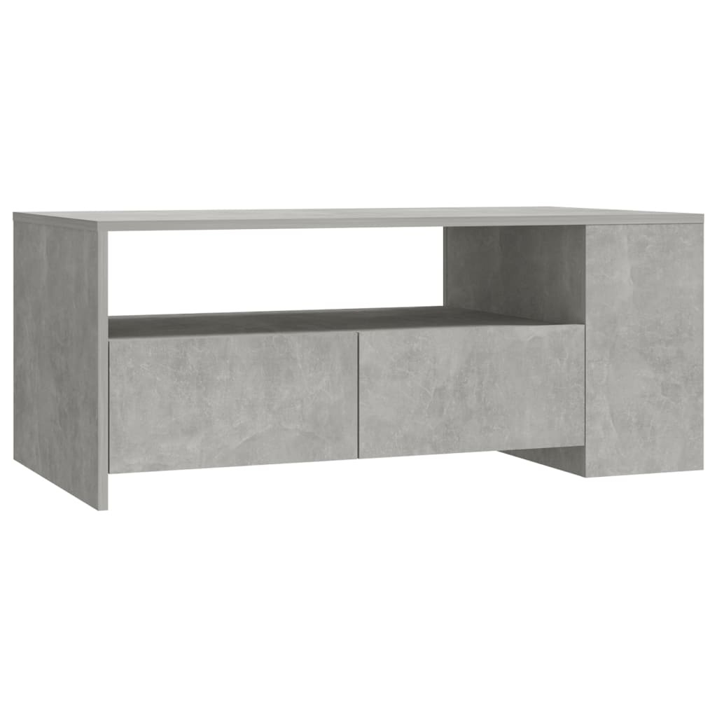 VidaXL Salontafel 102x55x42 cm bewerkt hout betongrijs