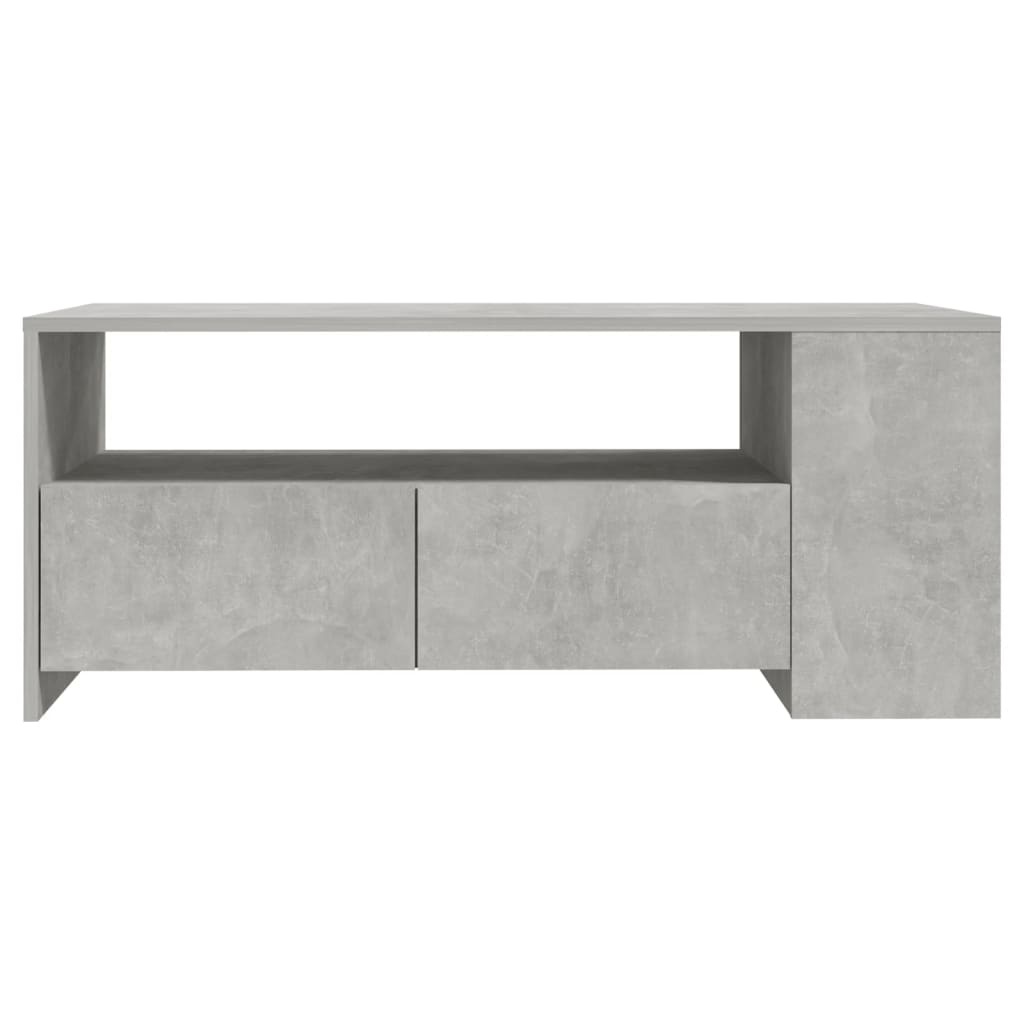 VidaXL Salontafel 102x55x42 cm bewerkt hout betongrijs