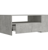 VidaXL Salontafel 102x55x42 cm bewerkt hout betongrijs