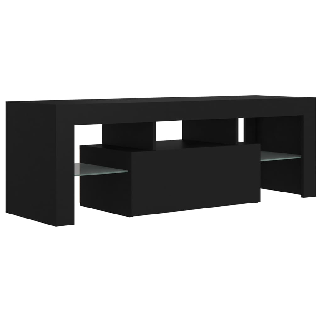 VidaXL Tv-meubel met LED-verlichting 120x35x40 cm zwart