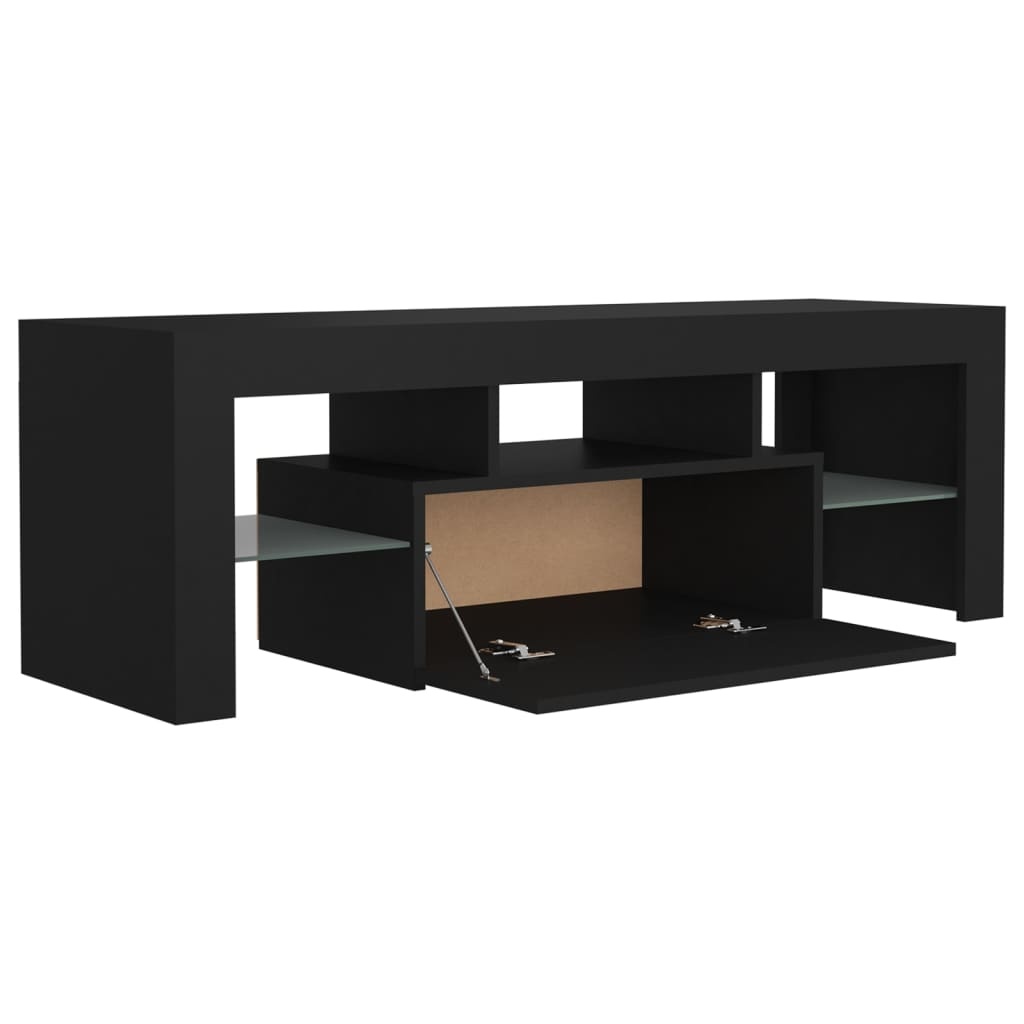 VidaXL Tv-meubel met LED-verlichting 120x35x40 cm zwart