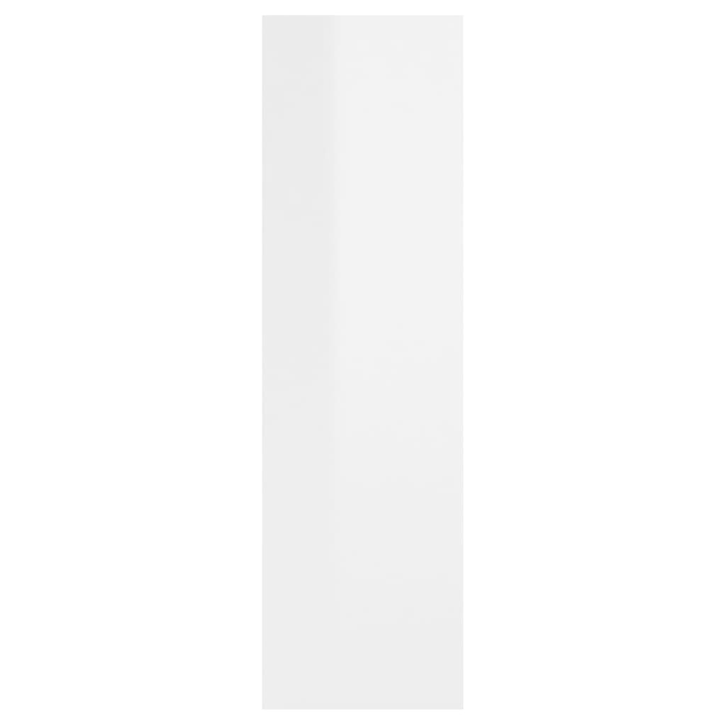 VidaXL Wandschap 75x16x55 cm spaanplaat hoogglans wit