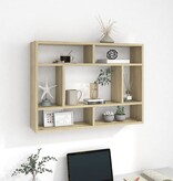 VidaXL Wandschap 75x16x55 cm spaanplaat sonoma eikenkleurig