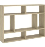 VidaXL Wandschap 75x16x55 cm spaanplaat sonoma eikenkleurig